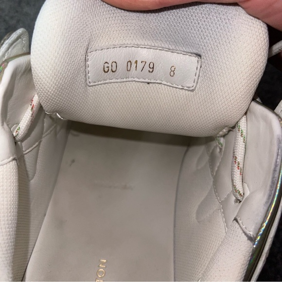 Louis Vuitton Zigzag Multicolor Leather Sneakers Size 8 Men's GO0179 - Picture 4 of 7